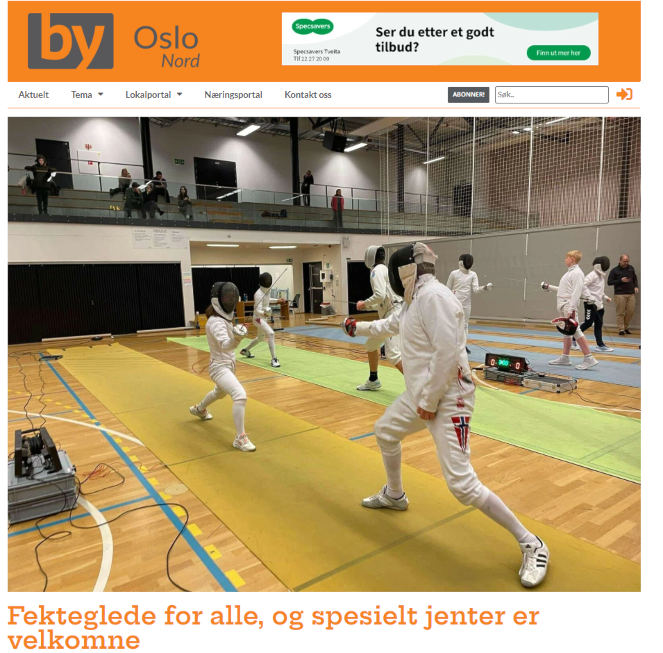 Oslo Fekteklub er omtalt i By Oslo